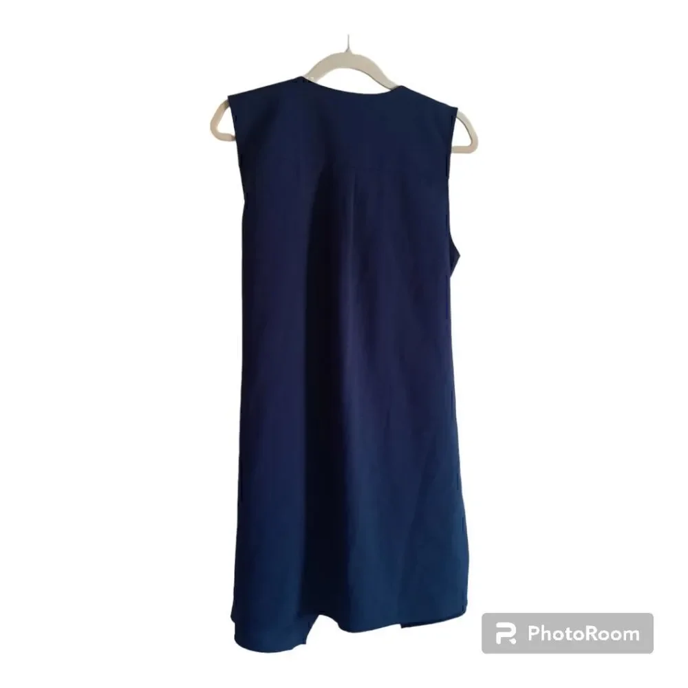 DR2 Asymmetrical Draped Open Front Cardigan Sleeveless Vest